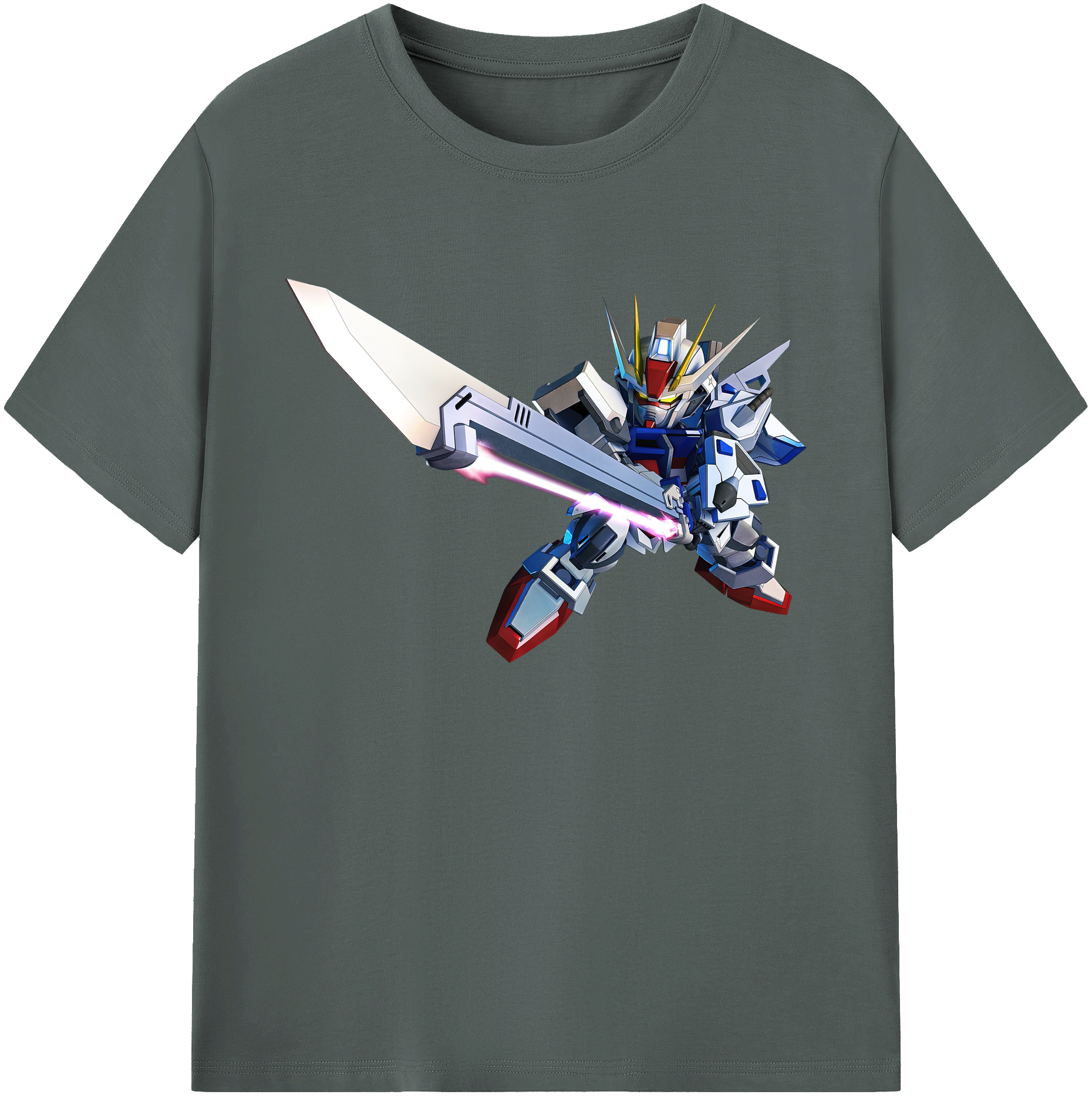 （画像用） 機動戦士ガンダム Mobile Suit Gundam 綿100％ メンズ半袖Tシャツ｜肌触りやわらか＆通気性